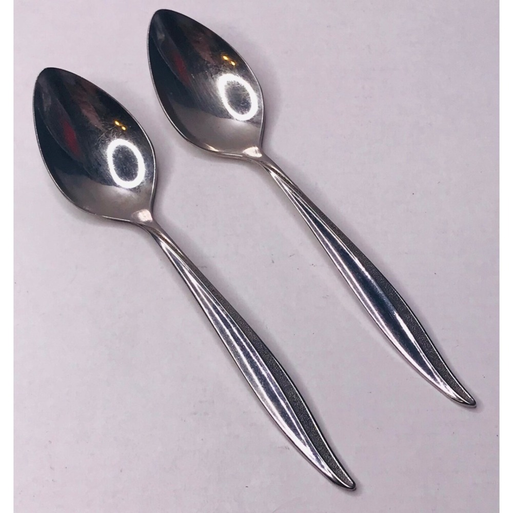 Oneida craft Textura Deluxe Flatware Stainless Set of 2 Teaspoons Replacement